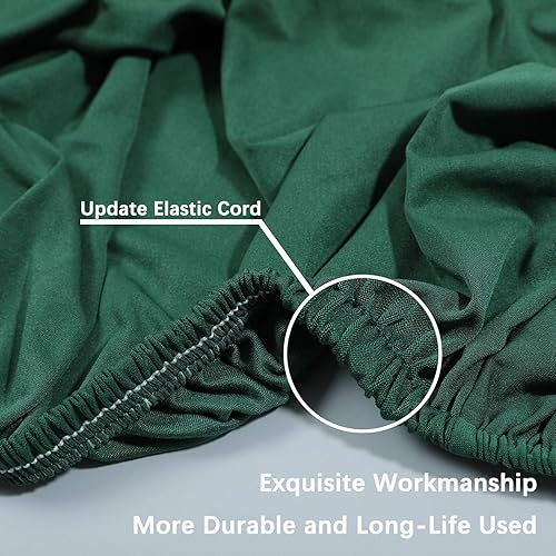 Miniatura 4 de Paquete de 4 fundas elásticas de licra para sillas de comedor, extraíbles y lavables, fundas protectoras para sillas de comedor, cocina, hotel