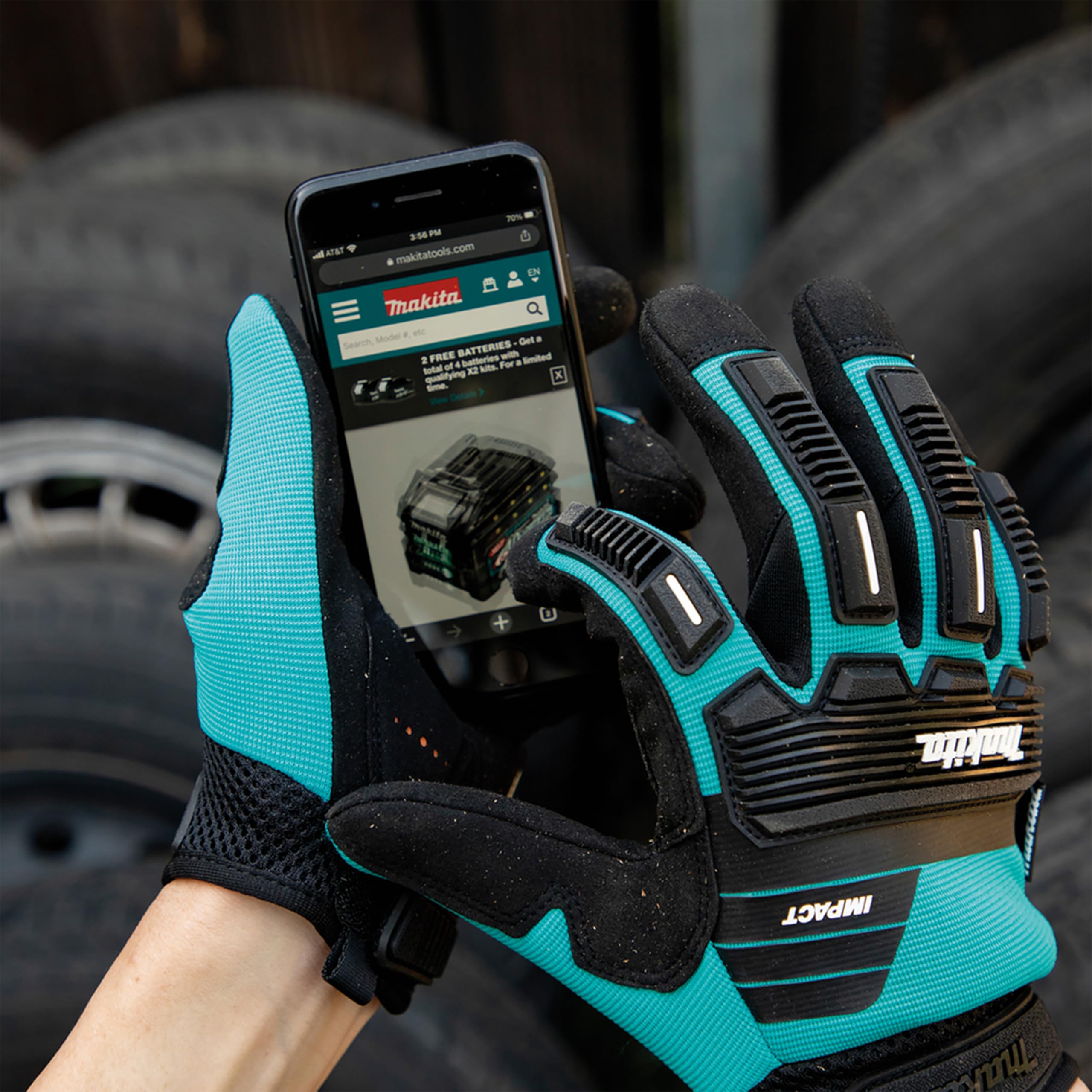 Makita P-84589 Impact Demolition - Guantes de demolición, talla XL