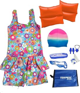 Tempest Swimming Kit for Girls | Swim Wear | Swimming Combo with KIT Bag Price In India
