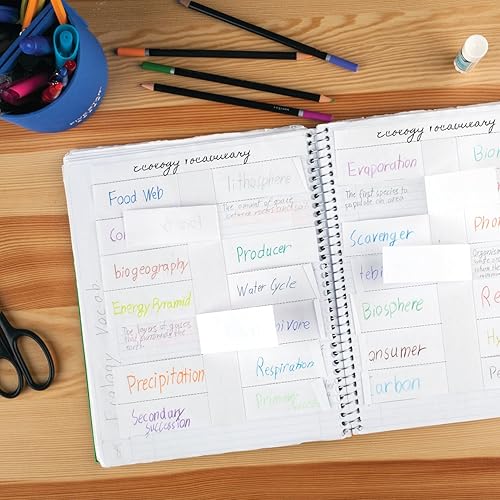 Miniatura 10 de Five Star Notetaking interactivo, 1 materia, cuaderno espiral con rayas universitarias, 100 hojas, 11 x 8-12 pulgadas, rojo (06270AB2)