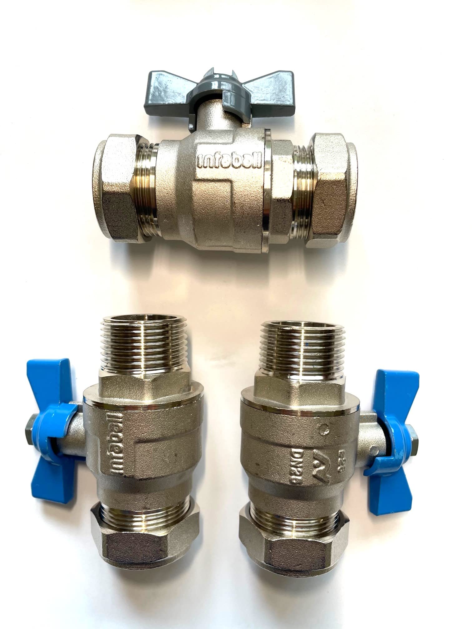 Water Softener Full Flow Isolation Bypass Valve Set 28mm