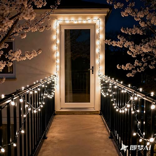 Miniatura 6 de 150luces verdes de Navidad, tira de luces con cable verde de 50pies, con certificación UL, juego de mini luces de calidad comercial, para fiestas en