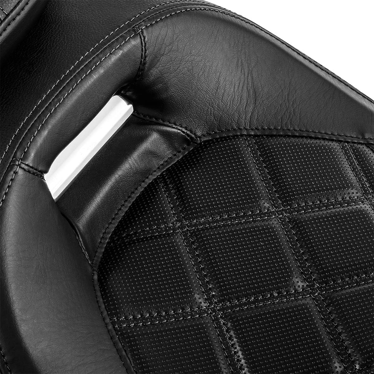 Low-Profile Driver Passenger Seat Pillion Set Fits for Harley Touring 2009-2023 Street Glide Road Glide Road King Ultra Limited