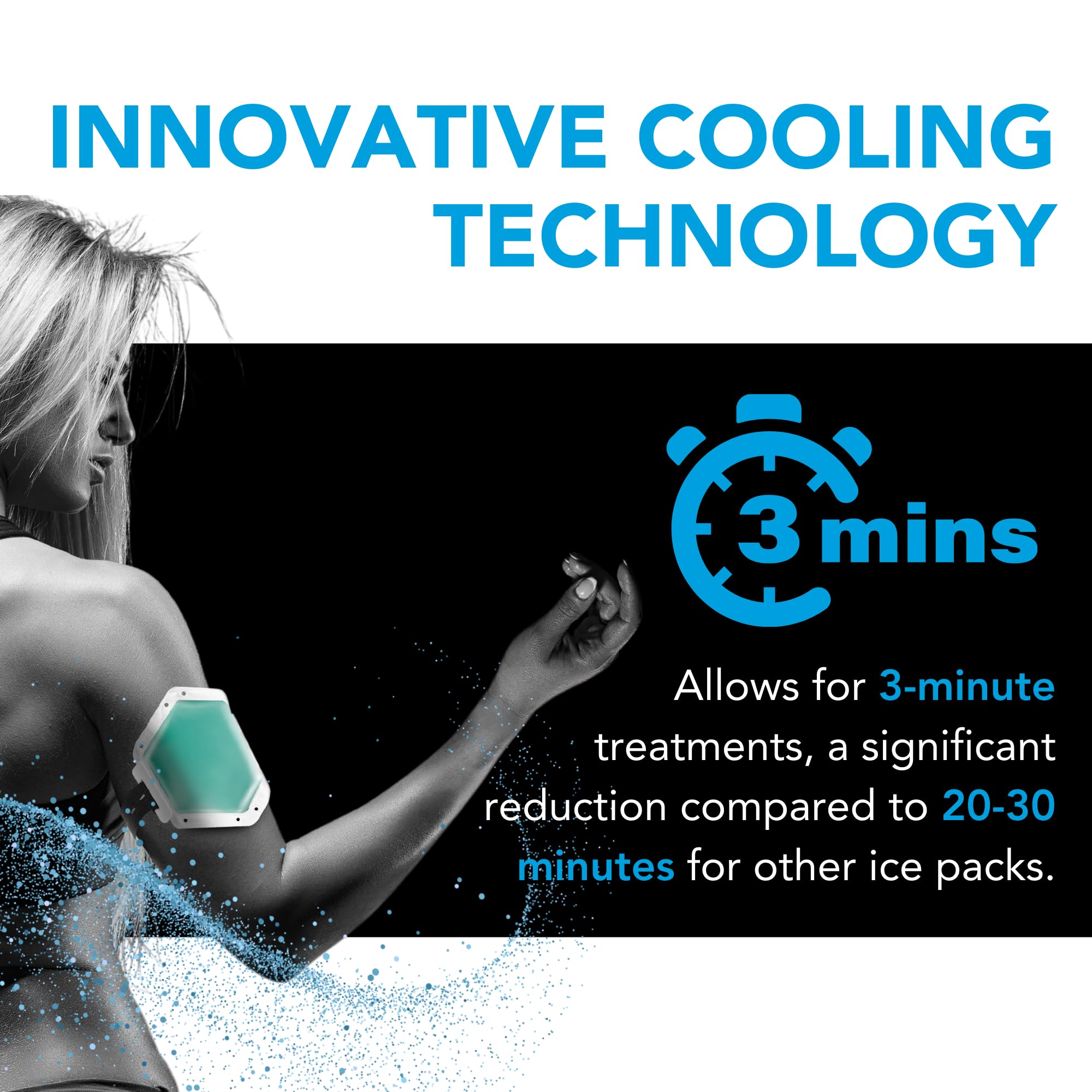 Cryo20 Relief ICE Pack - niestandardowy chłodzący pojemnik na lód, który pomoże ożywić, odzyskać i odnowić. Najzimniejszy lód