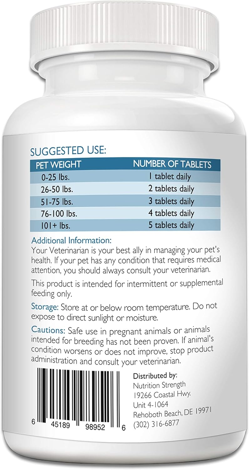 Coenzyme Q10 for Dogs Grain-Free Supplement, Ubiquinol - The Electron-Rich Form of CoQ10, Promotes Heart Health, Cognitive and Energy Support for Dogs, 120 Chewable Tablets