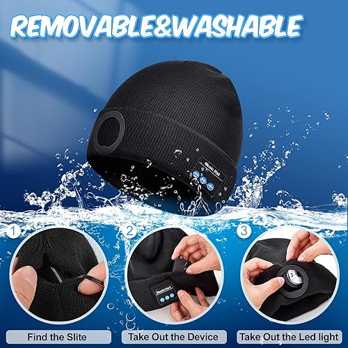 Miniatura 6 de KEZKALS Regalos para el día de San Valentín para él y ella, gorro LED Bluetooth, regalos de San Valentín para hombres, mujeres, él, marido, regalos