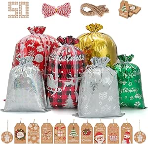 Sacchetti Regalo Cellophane Trasparenti | 100x70cm | Con Fiocchi | Per Fiori, Cesti - Foto 5