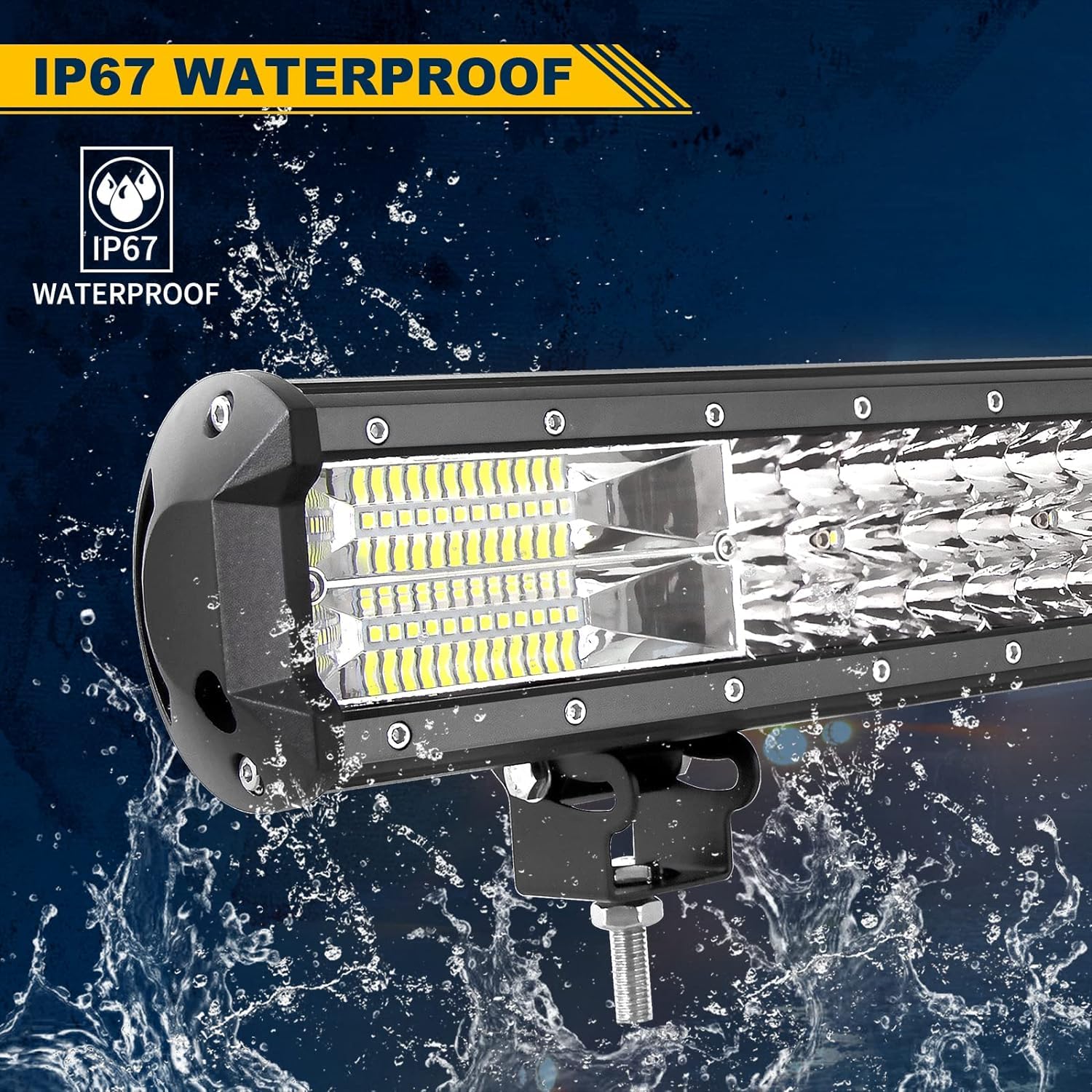 Willpower Barra Led Fuoristrada Con Staffe di montaggio, 28 pollice 396W Barra luminosa a LED per Auto Trattore Camion ATV Barca 4x4