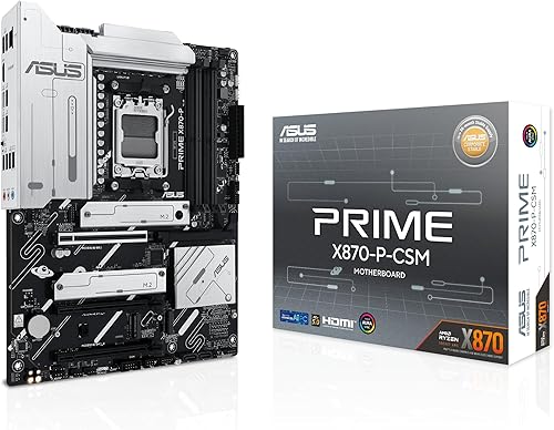 【Amazon.co.jp限定】ASUS PRIME X870-P-CSM AMD Ryzen 9000 シリーズ AM5 対応 X870 チップセット搭載 ATX マザーボード/国内正規代理店品