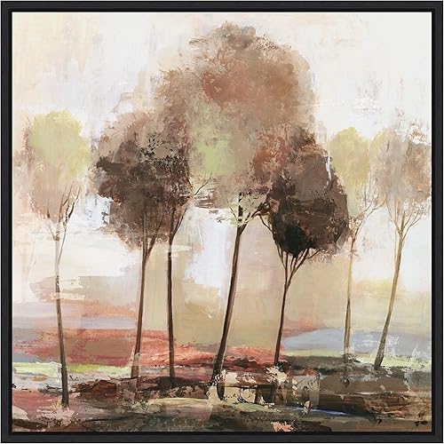 Miniatura 20 de Amanti Art Allison Pearce - Lienzo enmarcado para pared, 30 x 30 pulgadas, paisaje de ilusión, lienzo enmarcado para pared, obras de arte de Bronce