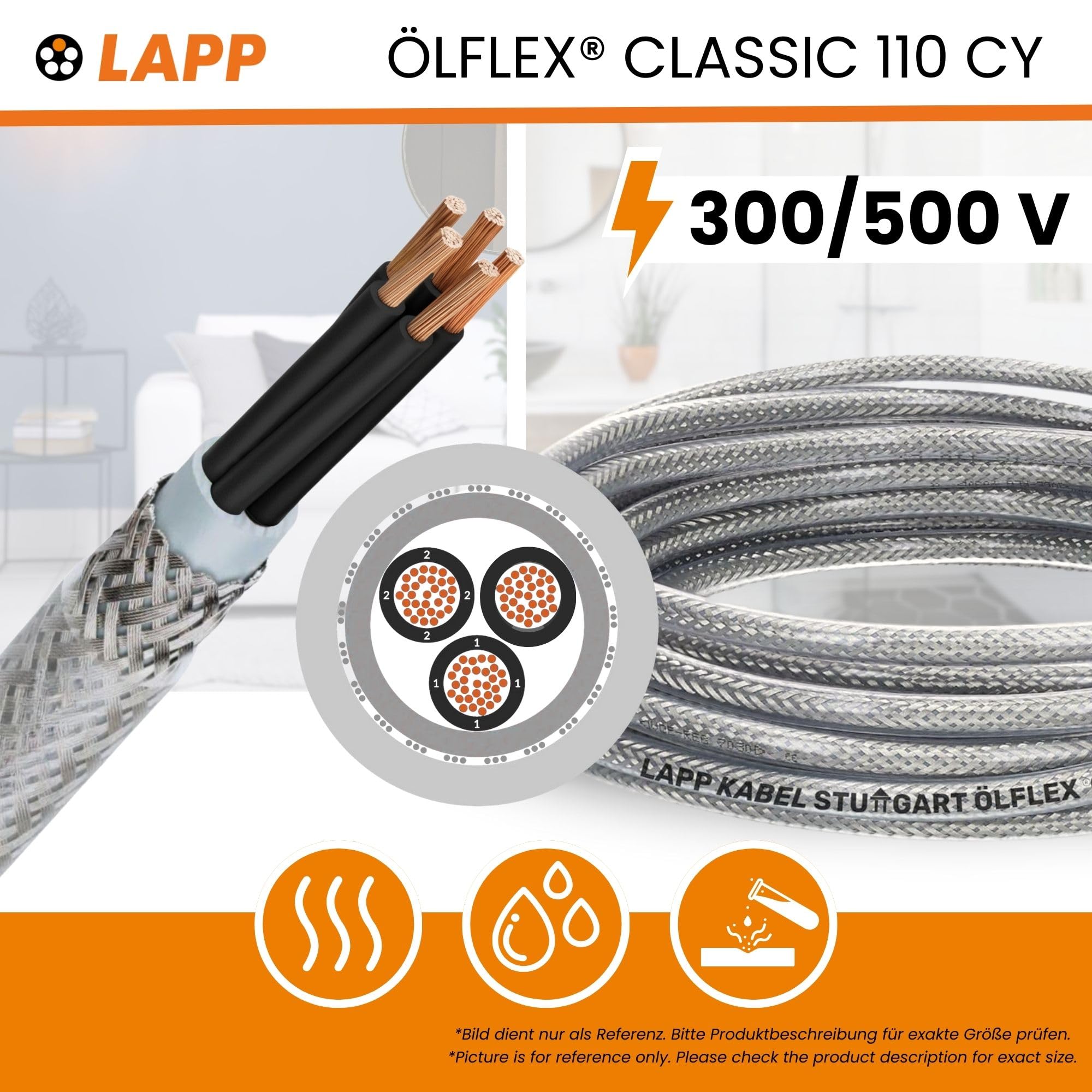 Lapp 1135754 Ölflex Classic 110 CY 4X0,5mm² geschirmte Steuerleitung Lapp 1135754 Ölflex Classic 110 CY 4X0,5mm² geschirmte Steuerleitung