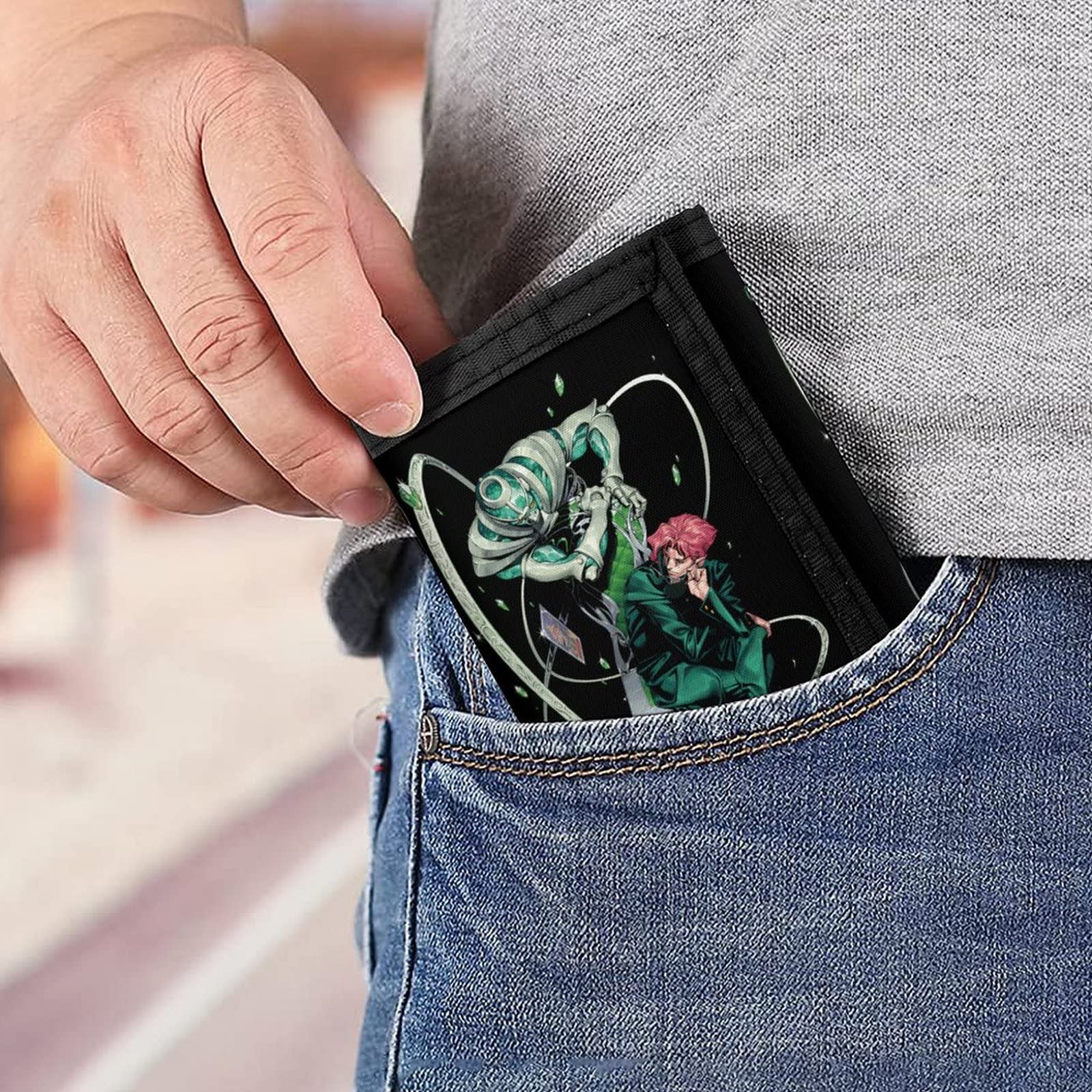 Amazon.co.jp: 財布 ジョジョの奇妙な冒険 花京院典明 三つ折り