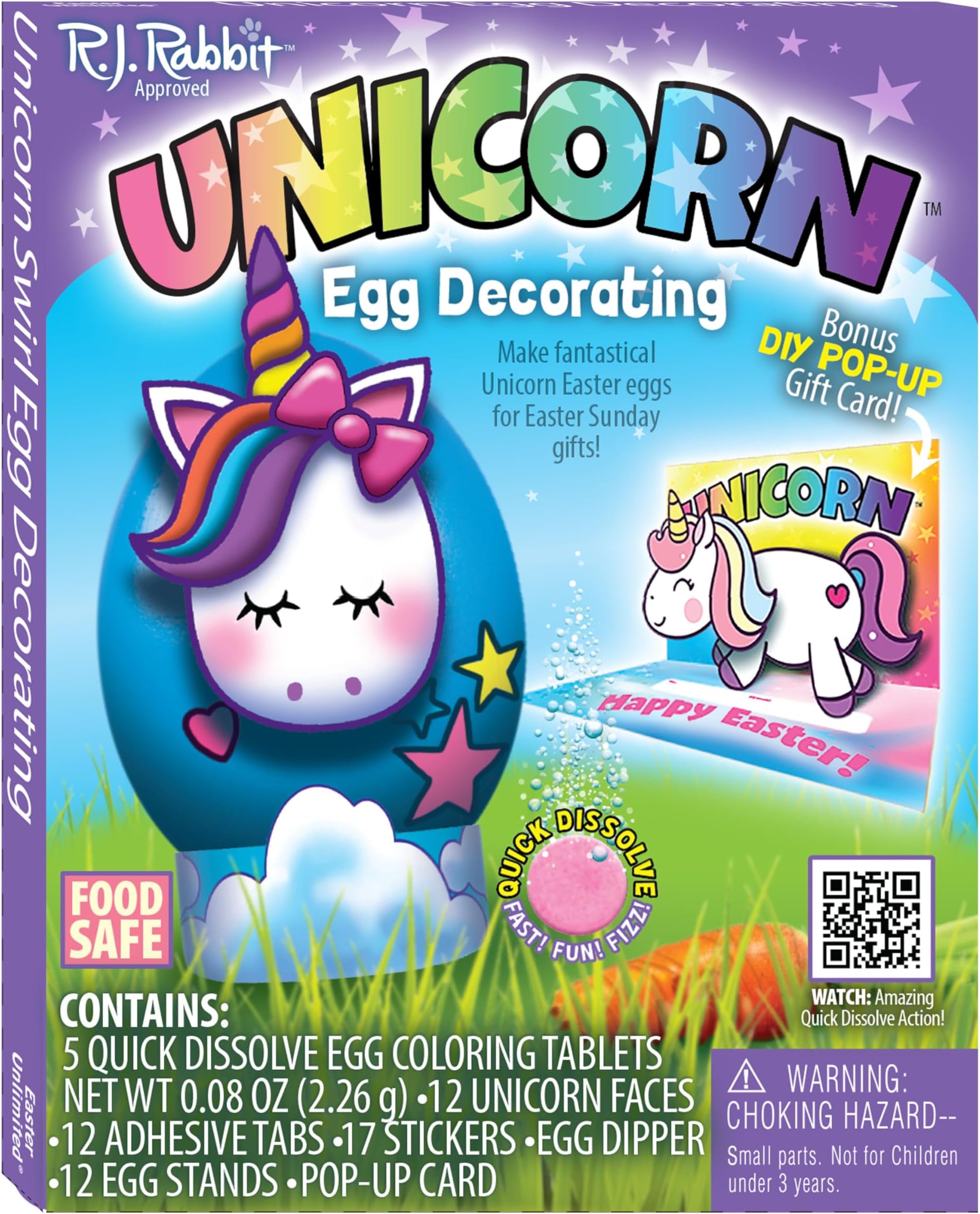 Easter Unlimited Unicorn Easter Egg Decorating Kit