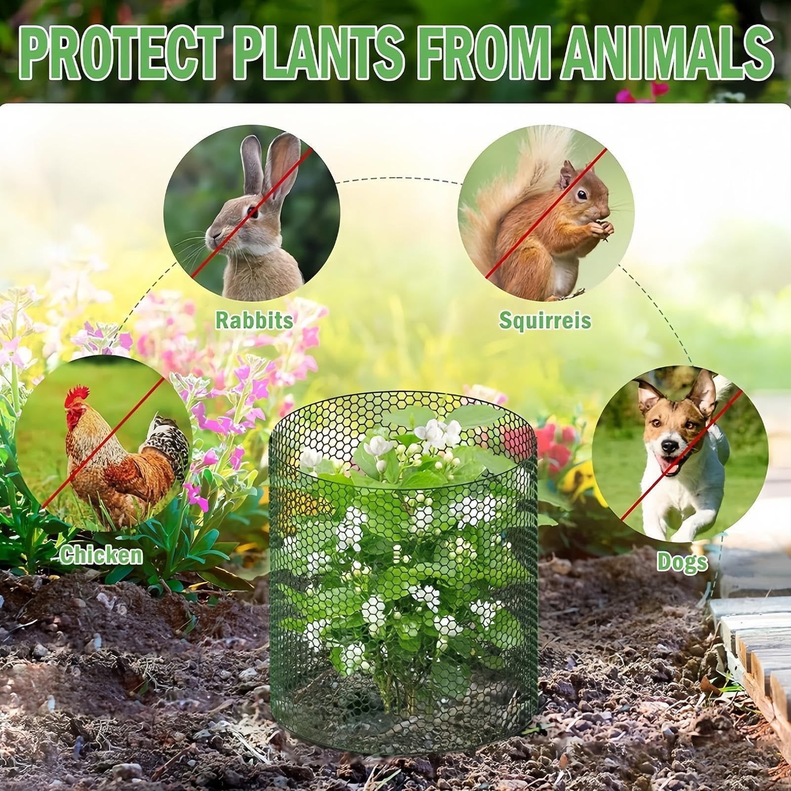 Protezioni Piante contro Animali Copertura In Rete A Maglie Resistente 12
