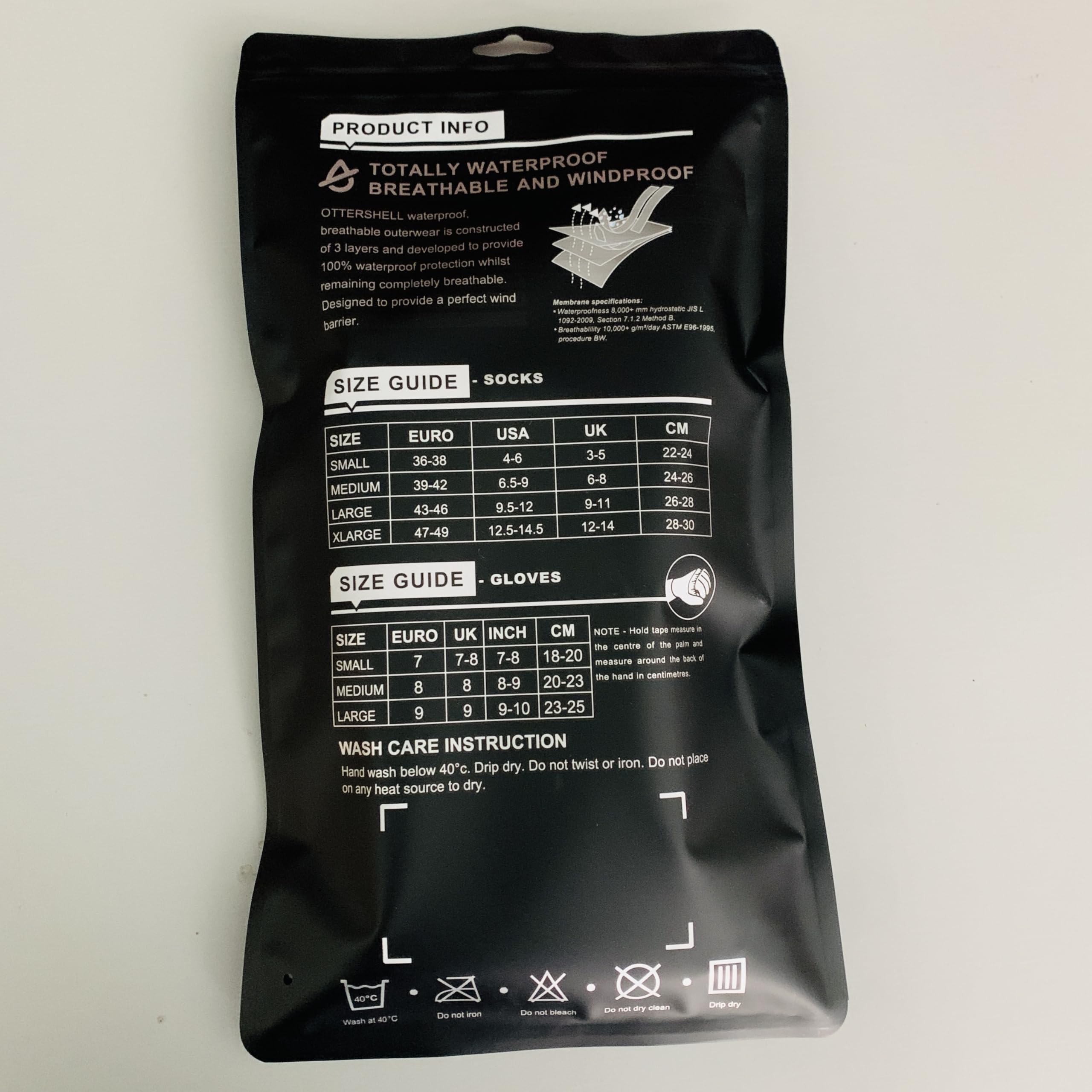 OTTERSHELL Chaussettes respirantes imperméables Pour activités de plein air, golf, course, cyclisme, randonnée, marche.