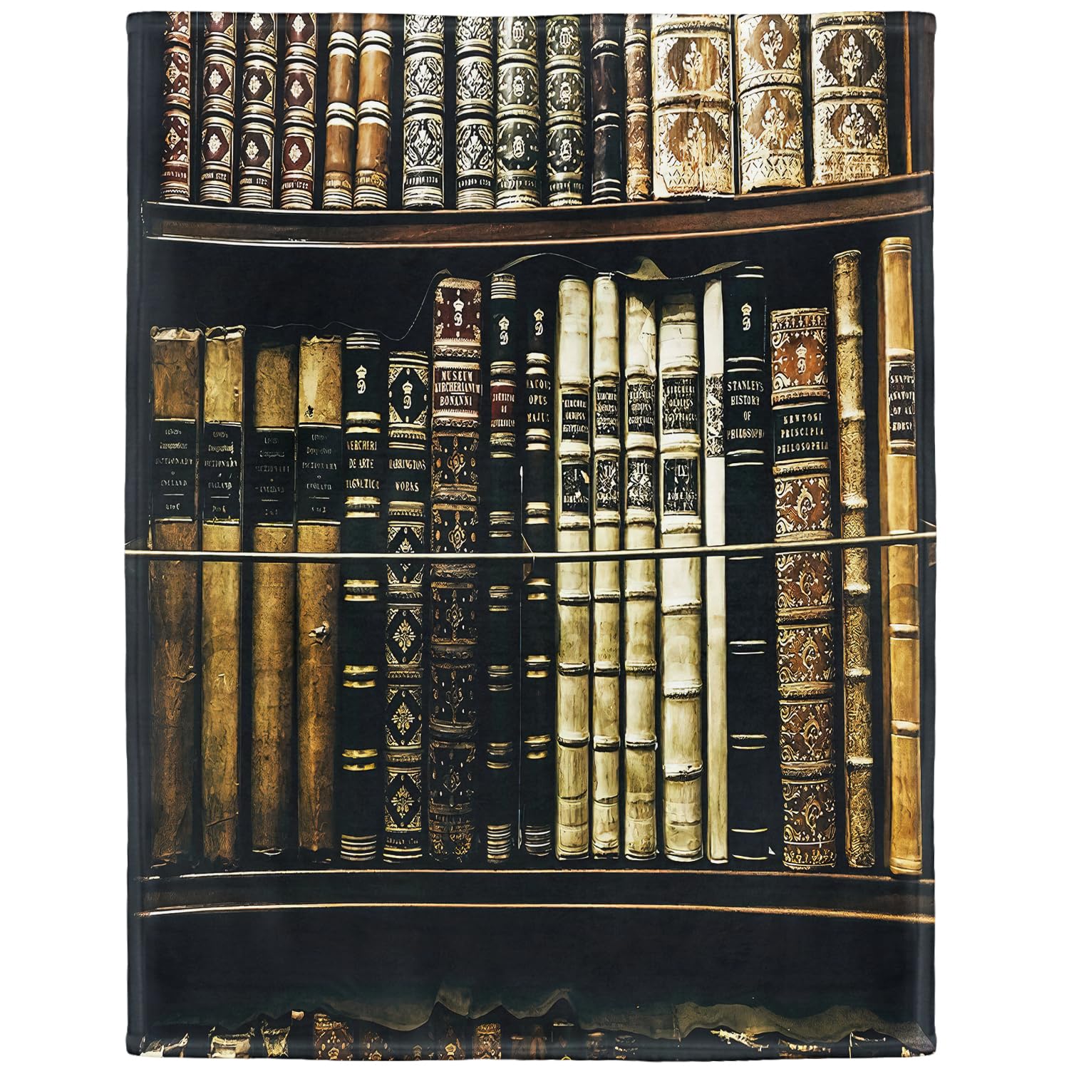 YISUMEI koc 150 x 200 cm koc do przytulania, delikatna flanela, miękki koc polarowy, narzuta na książki, stara książka