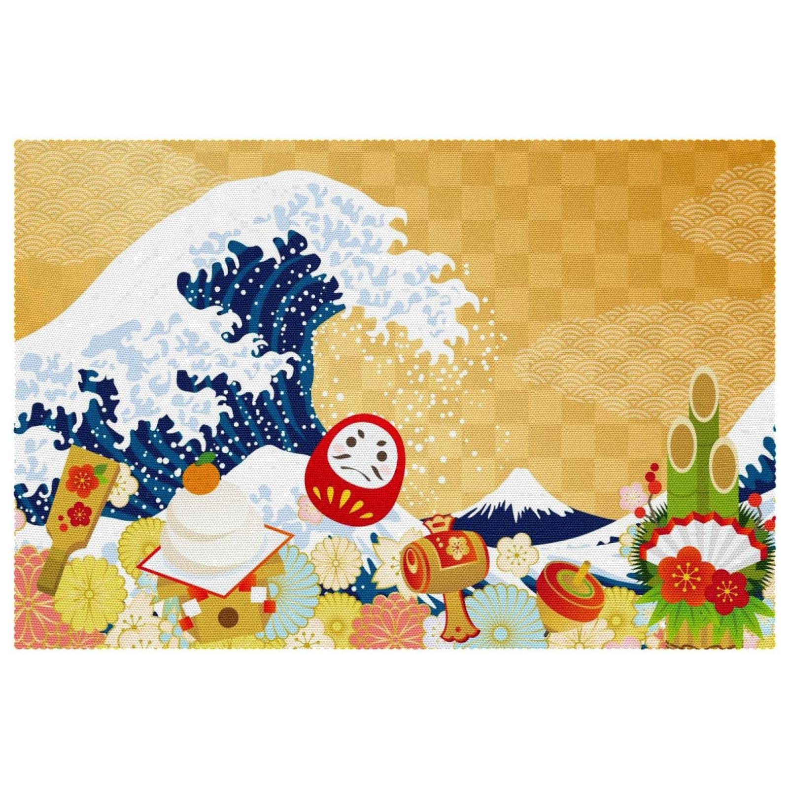 Set de table de culture japonaise 30x46 cm antidérapant lot de 6