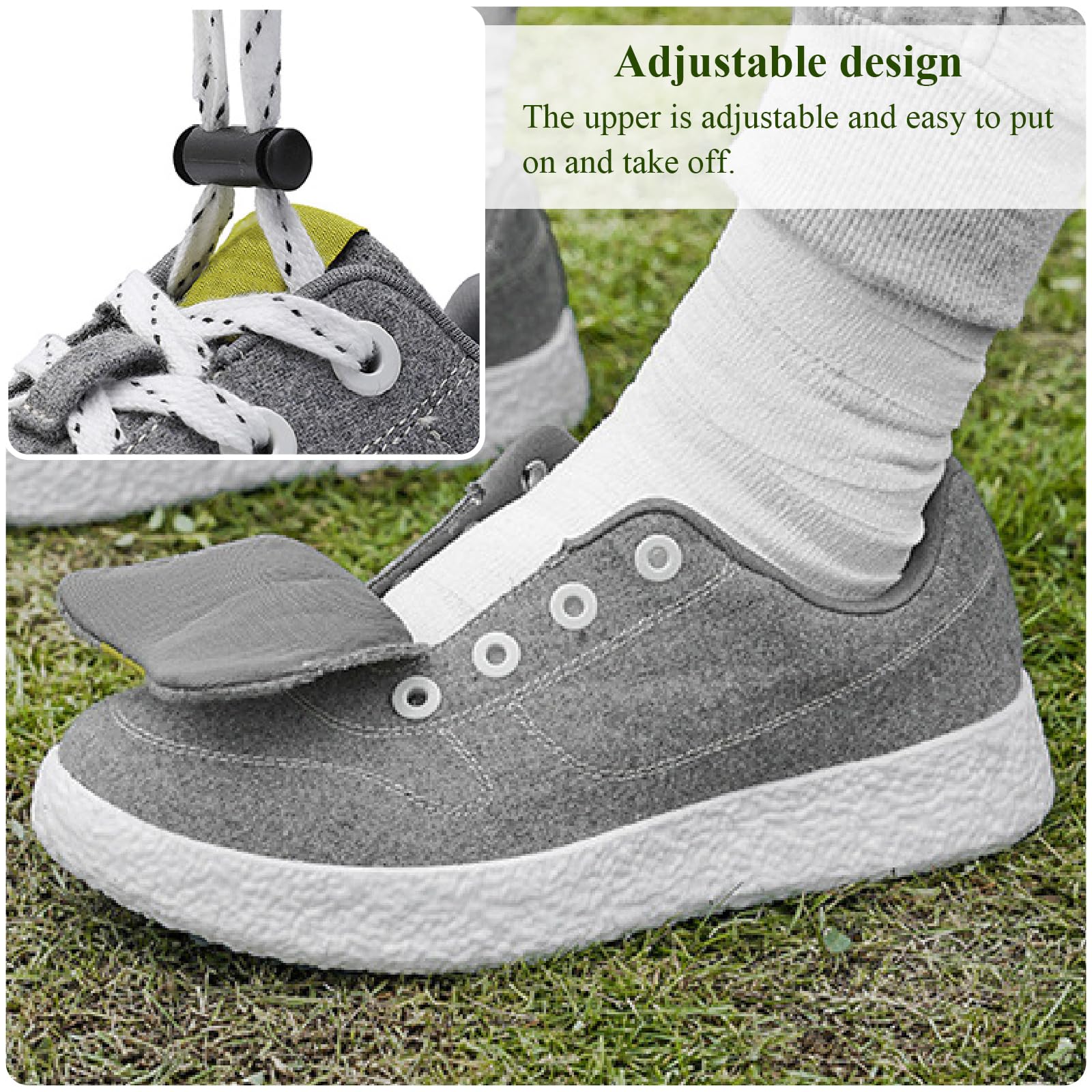 Scarpe per Diabetici Edema Donna Uomo Scarpe Passeggio Extra Larghe Traspirante Regolabili Pantofole Edema per Anziani Piedi Gonfi