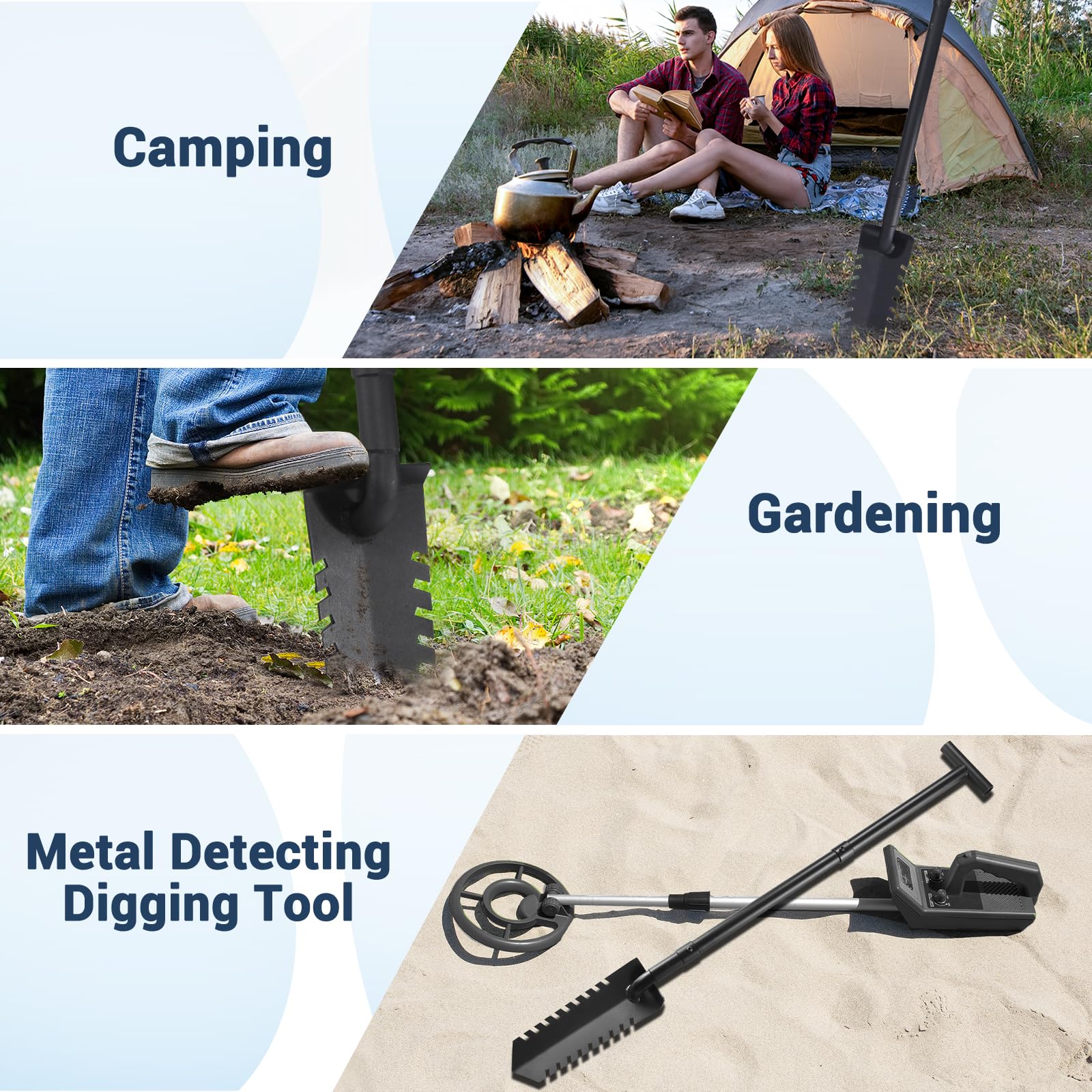 Metal Detecting Shovel - Root Slayer for Gardening -6