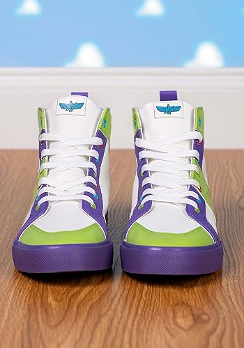 Miniatura 3 de Disney Buzz Lightyear Men's High Top Shoes, Exclusive Toy Story Sneakers