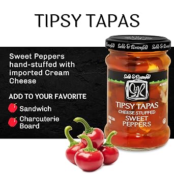 Sable & Rosenfeld, Pepper Tapas Cheese Stuffed, 8.8 Ounce