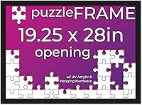 Vista 17 de Poster Palooza Kit de marco de rompecabezas de 20 x 30 pulgadas, incluye hojas de pegamento para rompecabezas, marco de rompecabezas de madera negra