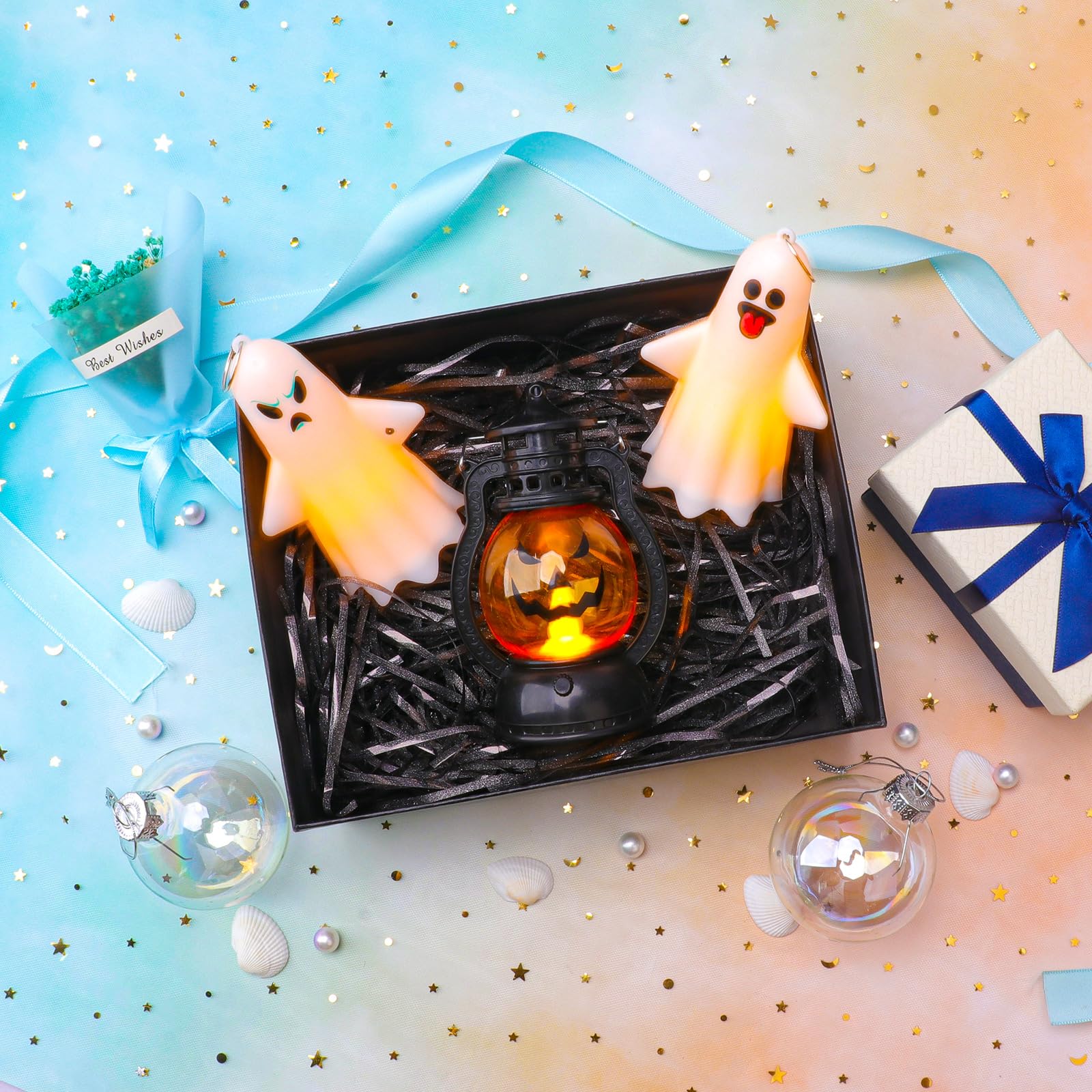 Verpackungsmaterial Füllmaterial Geschenkbox, 100G Glänzend Geschreddertes Papier Paket Weihnachten Geschenkkorb Füllpapier, DIY Papierschnipsel Ostergras Karton Geschenkfüll Material Raffia (Schwarz)