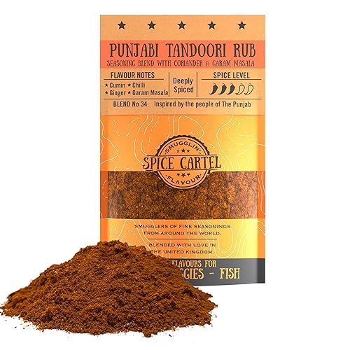 Spice Cartel Mezcla de especias Punjabi Tandoori Masala. Mezcla de especias artesanal inspirada en el Tandoor indio. Bolsa resellable de 1.23 oz.