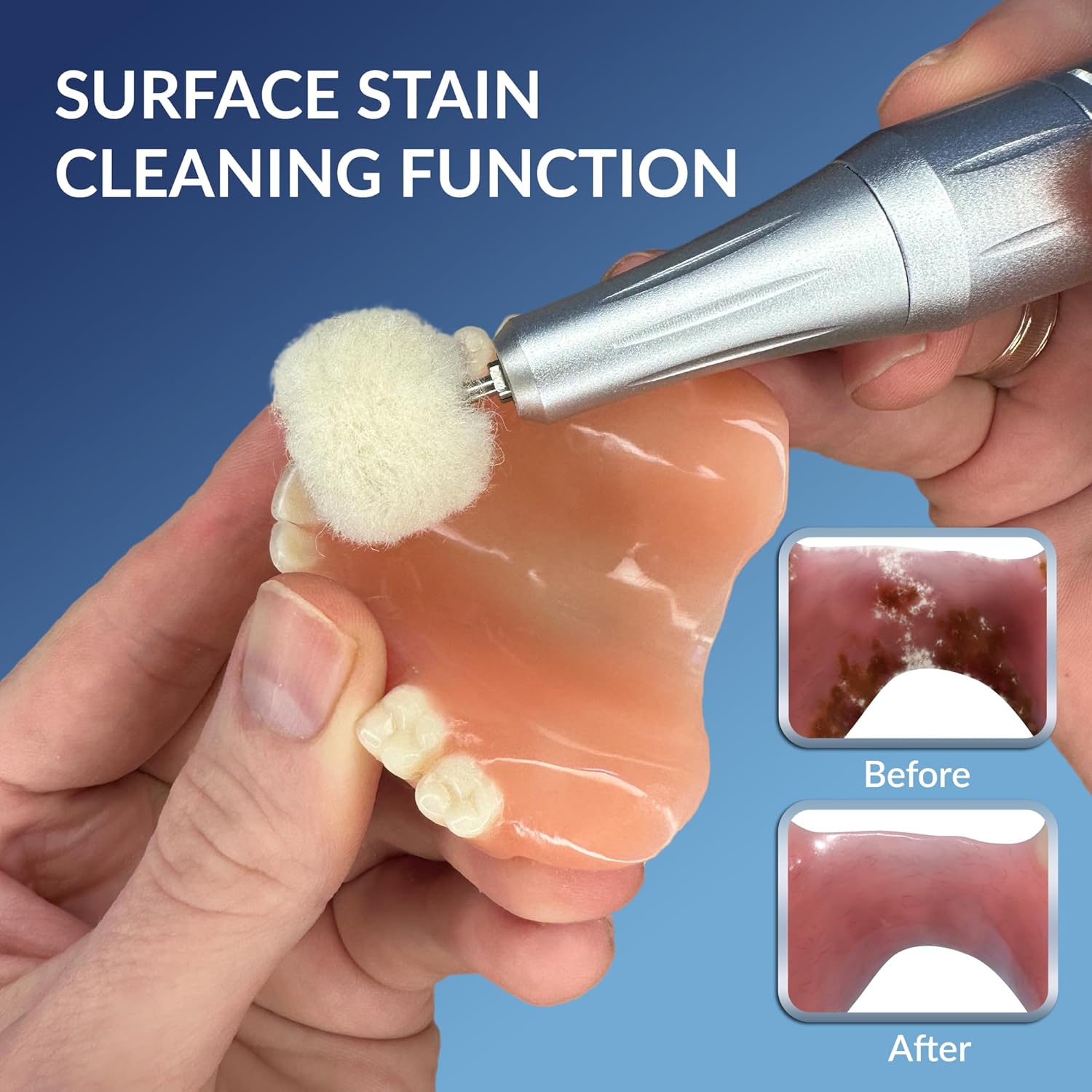 USB Polishing Machine, Portable Electric Mini Polisher 35000 RPM for Edge Correction Smoothing After Repair Cleaning Creating a Shiny Surface, Polishing Head Set with Step-by-Step Instructions