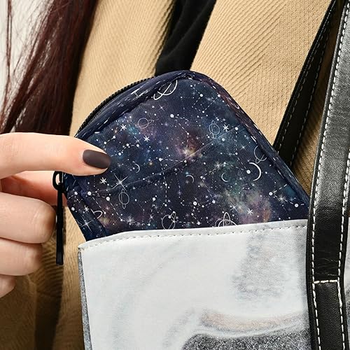 Miniatura 5 de Time Planet Star Constellation Galaxy - Estuche organizador de píldoras de viaje de 7 días con cremallera, portátil, semanal, vitamina, medicina,