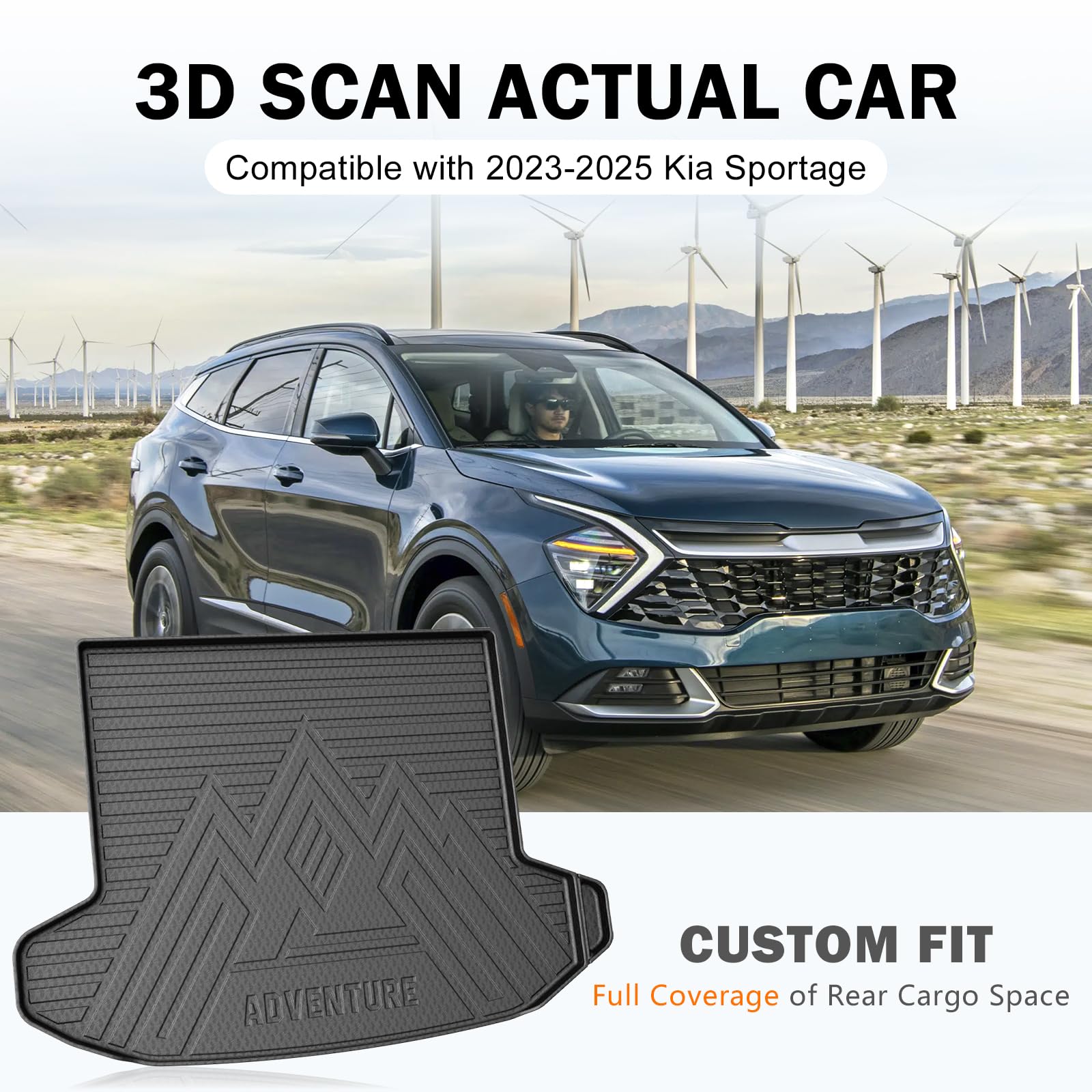 KUST Trunk Cargo Mat For Kia Sportage 2023-2025 (No PHEV - View #10