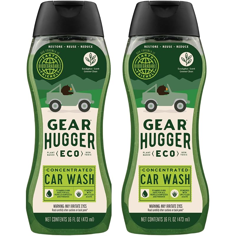 Sabão Líquido para Lavagem Automotiva Gear Hugger com Eucalipto Biodegradável, 2 frascos de 473 mL