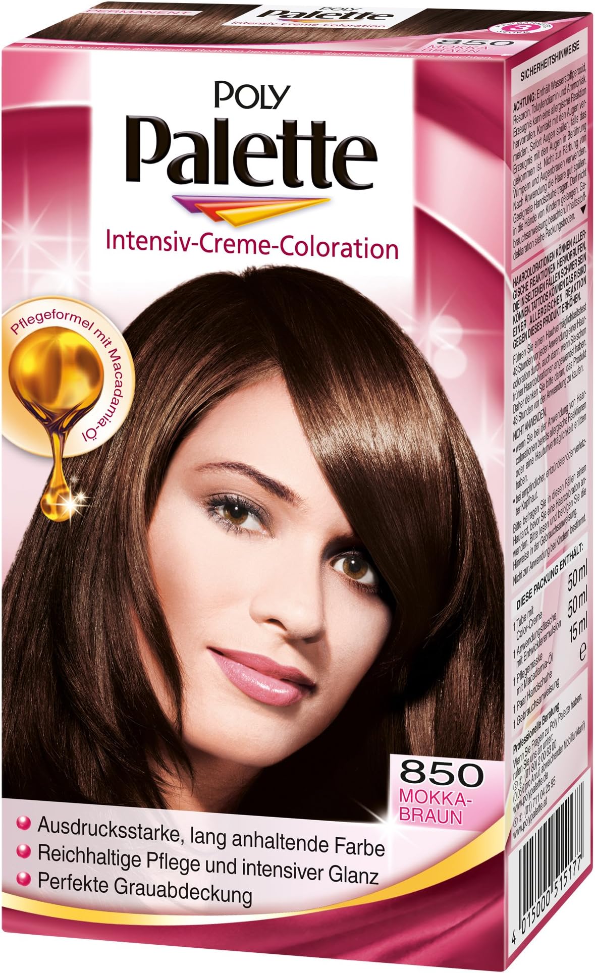 Poly Palette Intensiv-Creme-Coloration Intensive Color Creme 850 Mocha Brown Level 3 by Poly Color