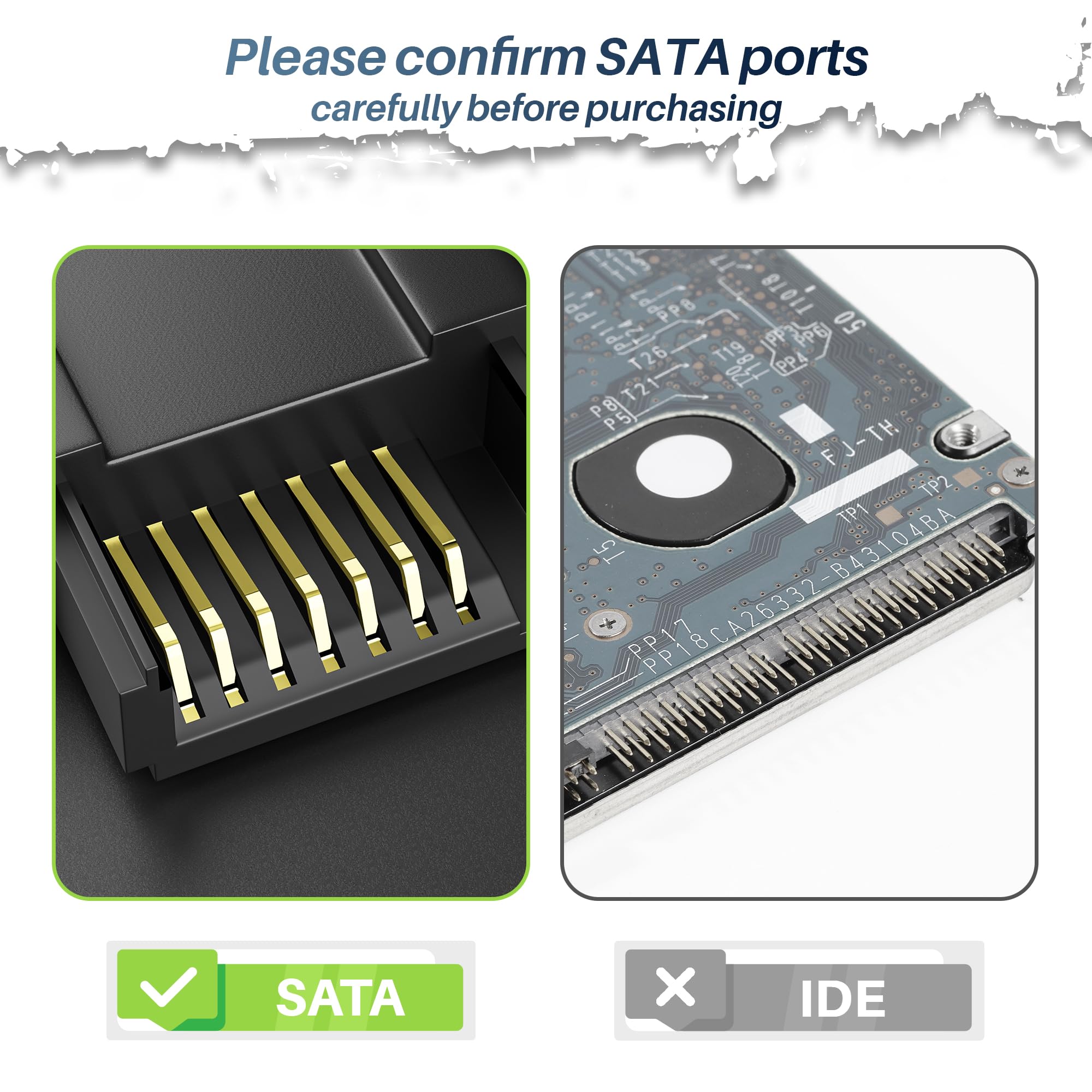 Lot de 2 connecteurs à angle droit SATA III, 45,7 cm, cordon de données SATA 6 Gbit/s avec loquet de verrouillage, compatible avec disque dur, SDD, pilote CD, graveur CD, câble noir