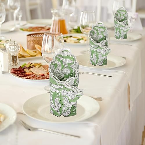 Miniatura 6 de Ridhi Servilletas de tela 100% algodón puro para cena de boda, para Halloween, Acción de Gracias, vacaciones, uso diario, boda (6-9 x 9 pulgadas,