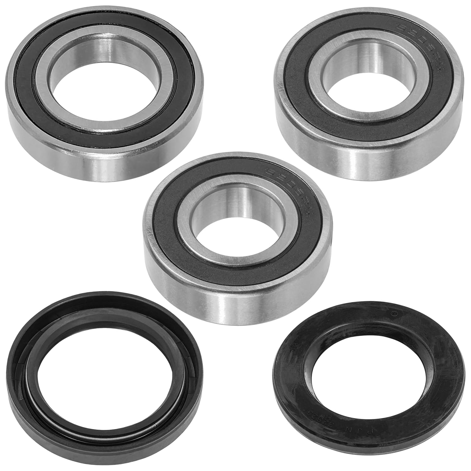 Caltric Rear Wheel Ball Bearings & Seals Kit Compatible with Kawasaki Zx-7R Ninja Zx750 Zx-750 1991-2003
