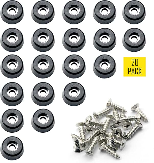 rubber bumpers with screws