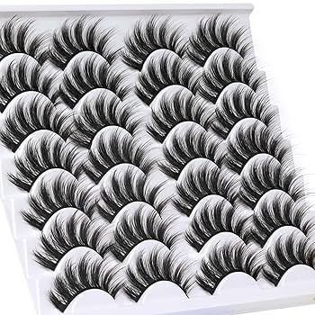 【美品】THE WHALE'S EYELASH Amazon.com: Veleasha Lashes 3D Faux Mink Lashes Fluffy False