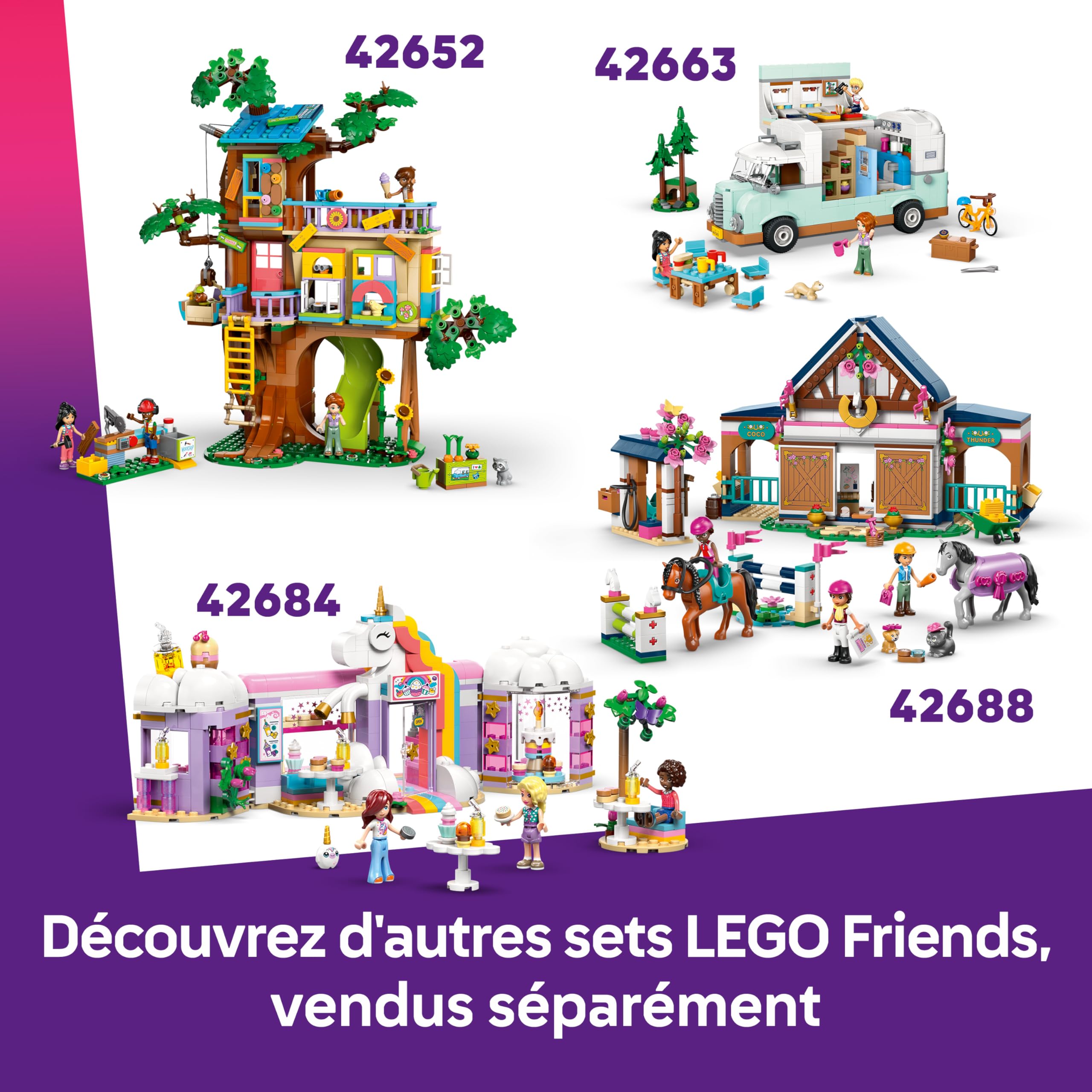 LEGO Friends La Maison de Famille de Liann - Jeu de Construction - Set Miniature - Jardin, 4 Mini-Poupées, Figurines d'Axolotl & Gecko - Accessoires - Cadeau d'anniversaire pour Fille dès 7 Ans 42687