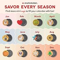 Vista 9 de Dash MultiMaker® Mini System - Compact Waffle Maker for Family Breakfasts - Removable Griddle Plates & nonstick surface - 6 Plates - Aqua