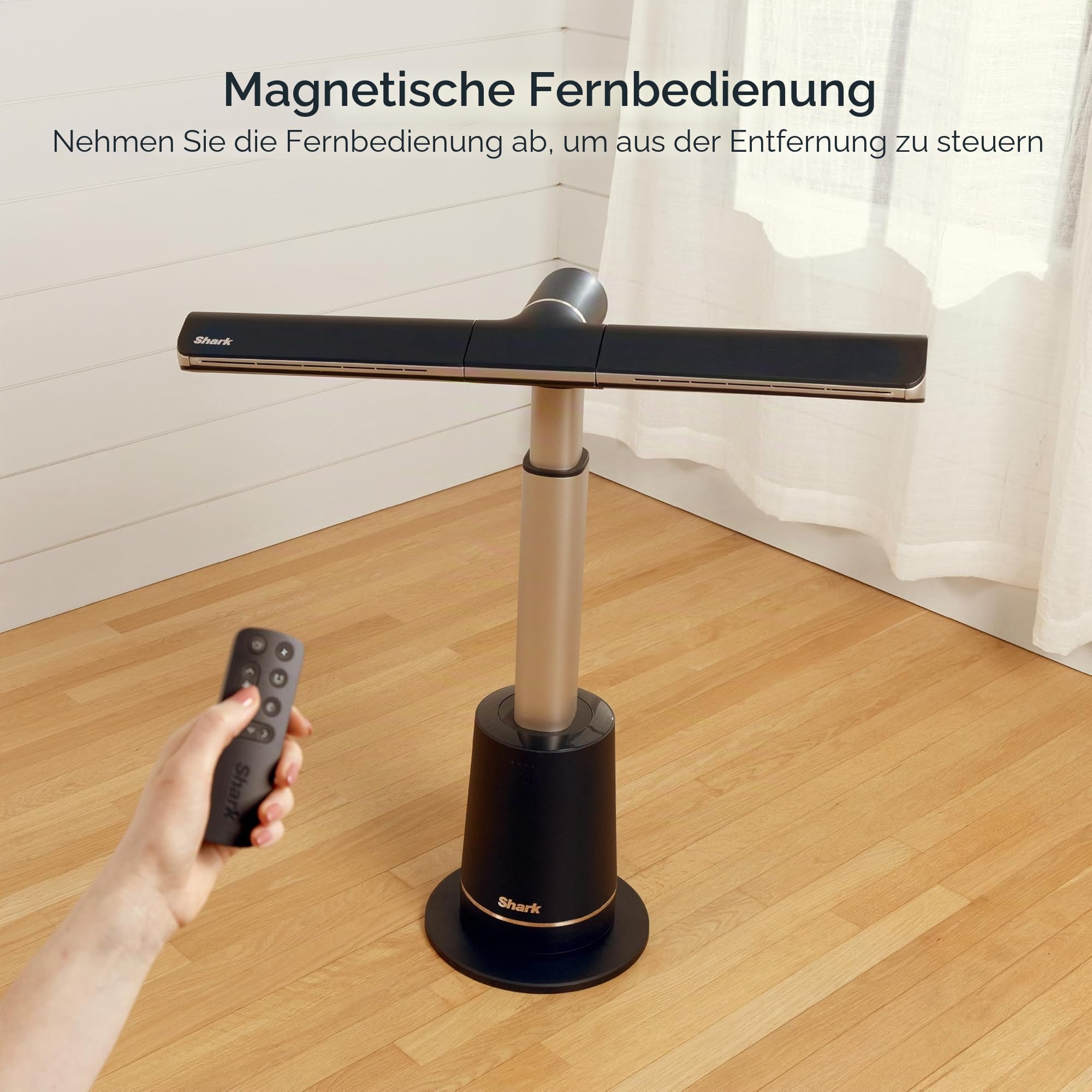 Shark TurboBlade Ventilator – Turmventilator ohne Flügel, ultra-leistungsstark, Hochleistungskühlung bis zu 30 m, Drehungen und Drehungen, 180°-Oszillierung, 10 Geschwindigkeiten, kühlt das Haus,