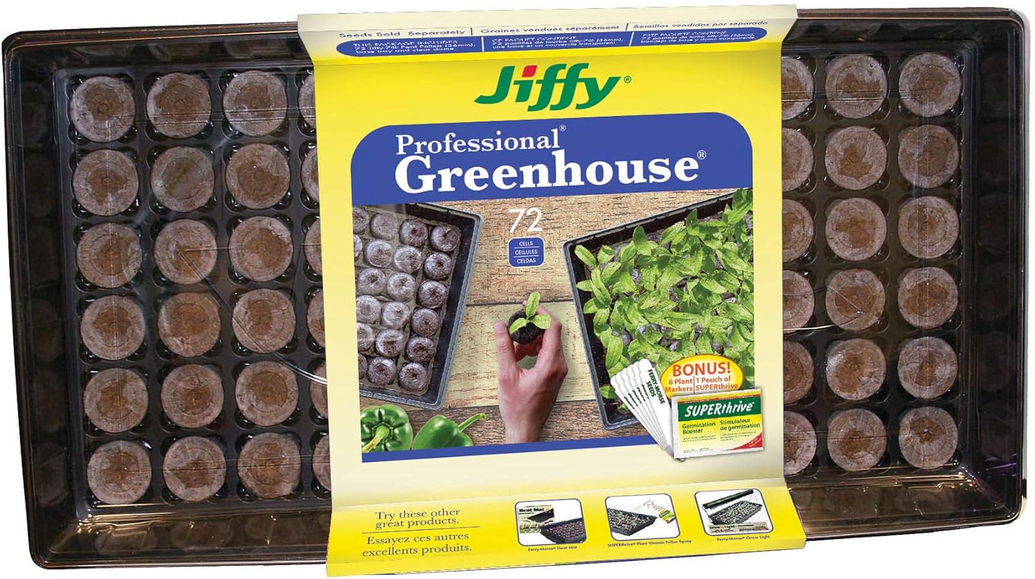 Plantation Products J372ST20 SuperTrive Seed Starter, Brown