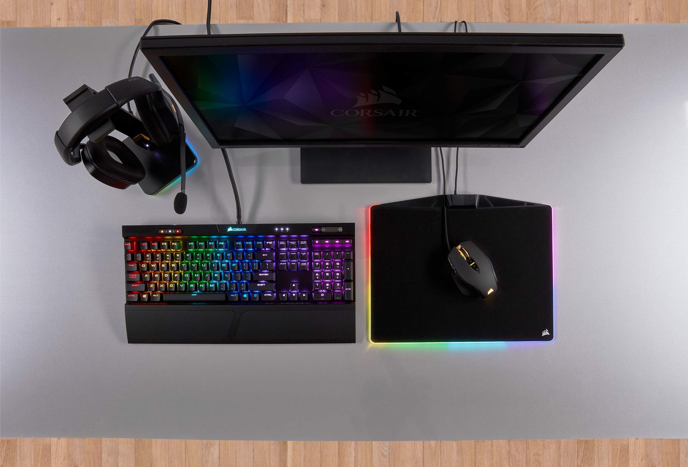 Corsair M65 ELITE RGB Ottico FPS Mouse Gaming, 18000 DPI Ottico Sensore, Retroilluminazione a RGB LED, Sistema di Regolazione del Peso, Nero