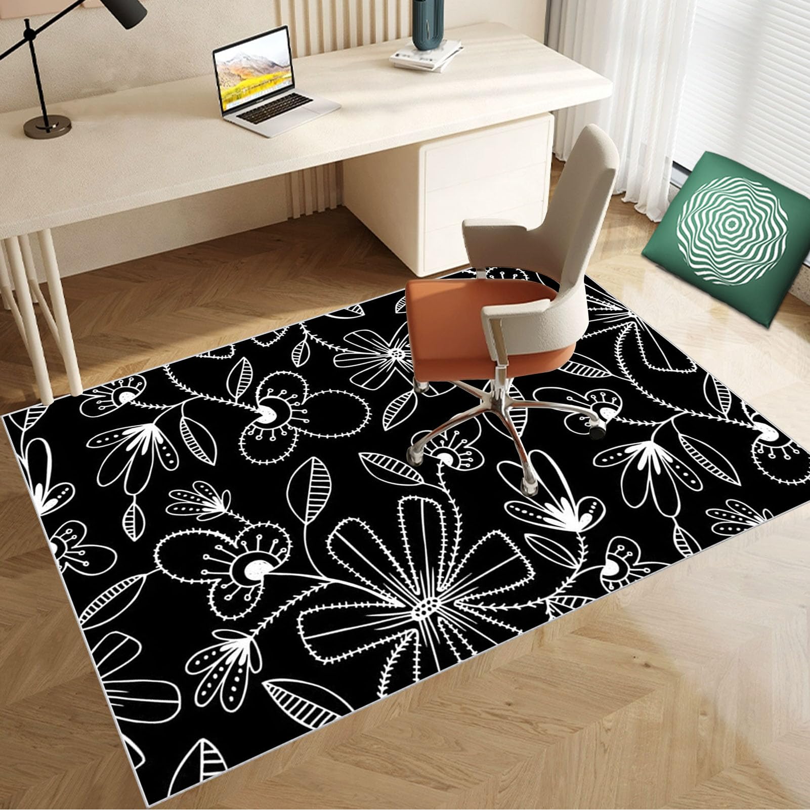 140 x 180 cm Heavy Duty Office Chair Mat for Carpeted Floor Computer Gaming Desk Chair Mat for Carpet Hard Floor Protector Mat for Rolling Chair Carpet Protector Chair Mat Floor Mat for Office Chair