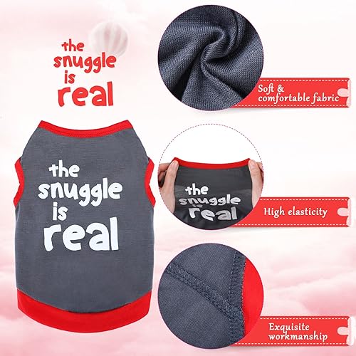 Miniatura 2 de 8 piezas de camisas para mascotas, camisas para cachorros, camisa suave para perro, camisetas lindas para perro, sudaderas para el día de San