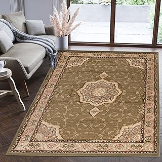 Mazovia Orientalisch Teppich - Traditioneller Teppich für Wohnzimmer, Esszimmer - Orient Teppiche Ornament - ÖKO-TEX Wohnzimmerteppich Grün - 200 x 300 cm