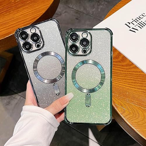 Miniatura 3 de Womdakon Funda para iPhone 13 Pro Max compatible con MagSafe, protección de borde a prueba de golpes + protector de lente de cámara, funda magnética