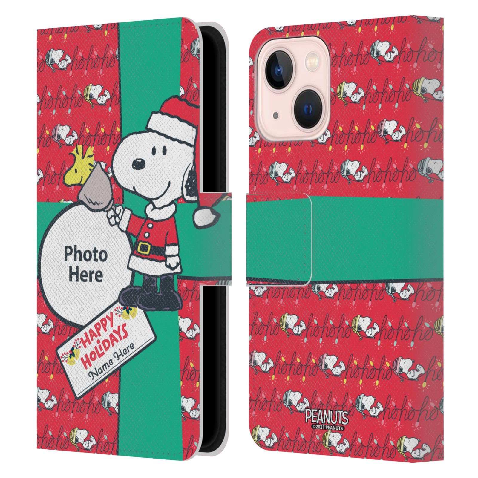 Coque Peanuts iPhone 13 Mini Étui Portefeuille Cadeau Noël Idéal - 7