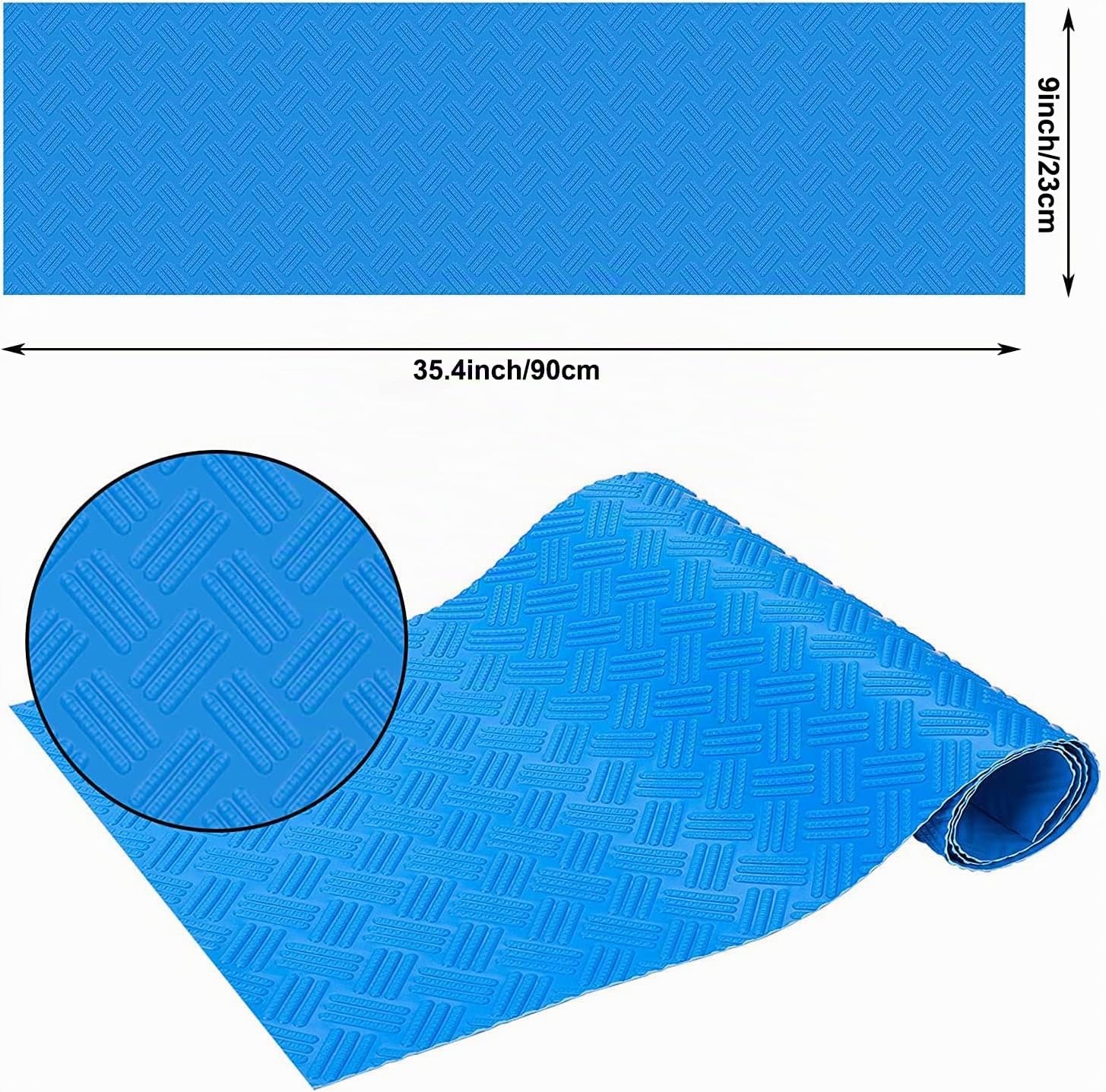 2 Rollos Alfombrilla Antideslizante Piscina, Alfombrilla Escalera Piscina,Antideslizante,para Piscina y Escaleras 90x23CM