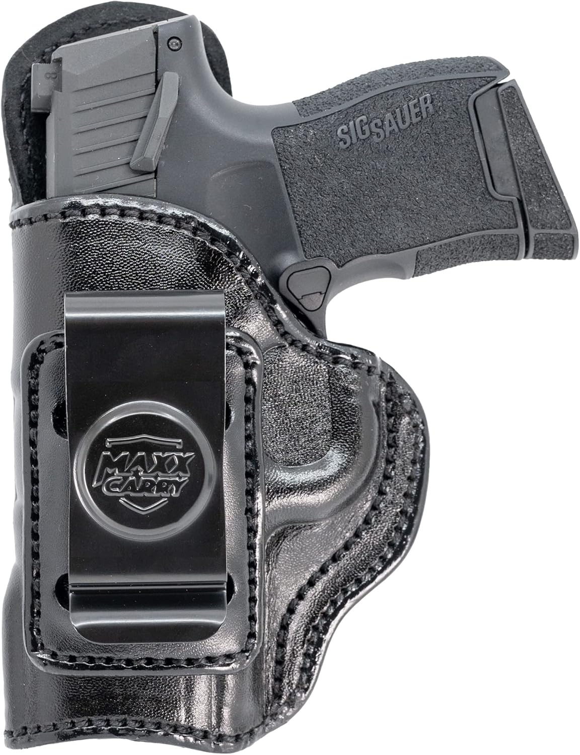 Maxx Carry Compatible with/Replacement for IWB Leather Gun Holster Fits Sig Sauer P365-XMACRO